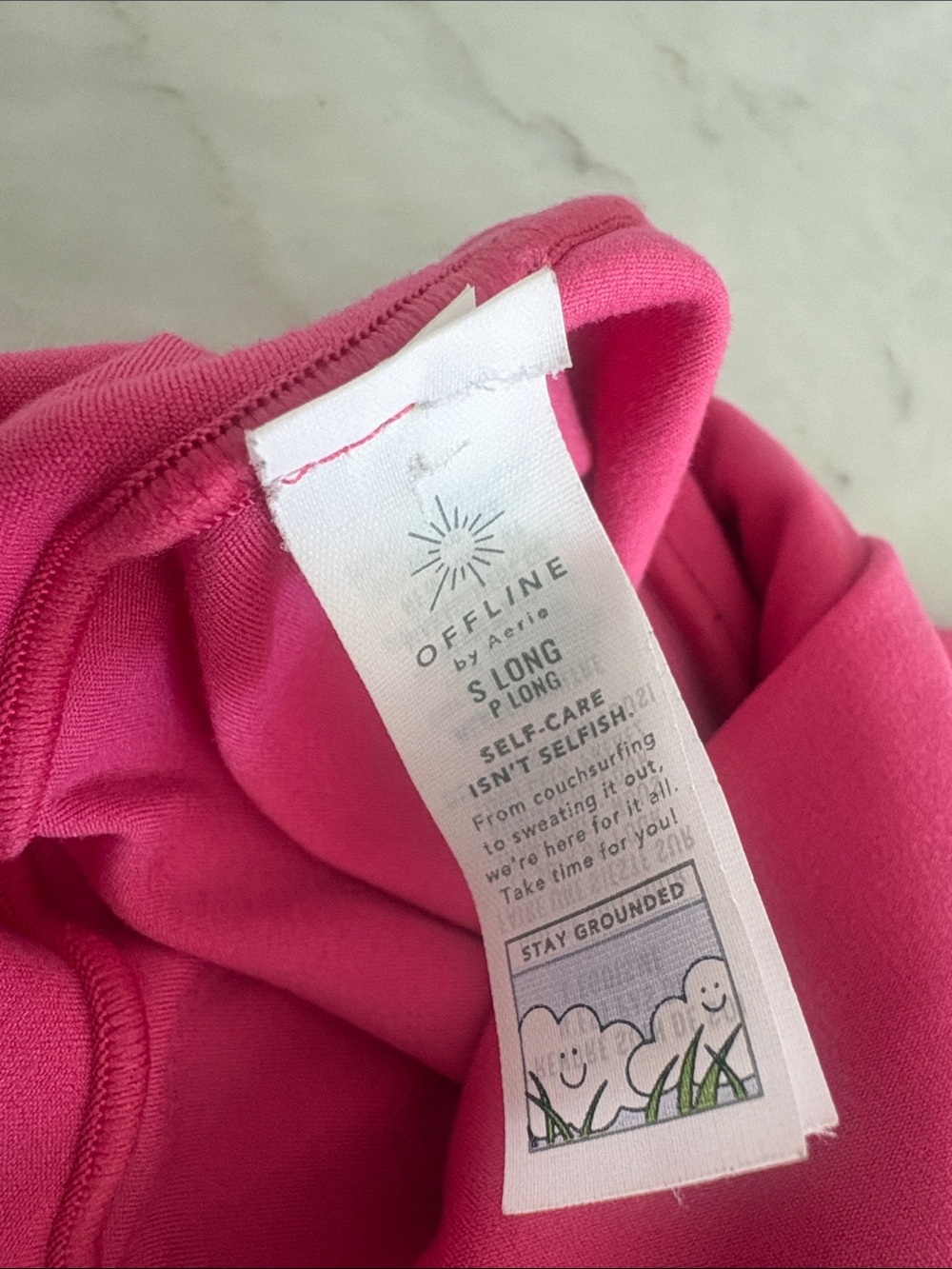Aerie OFFLINE Real Me Flare Leggings Pink Crossover Waist - Picture 4 of 5